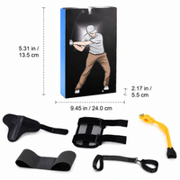 Golf Practice Set, 5-Piece Golf Practice Equipment for Posture Correction, Arm & Wrist Brace