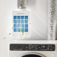 Interior Dryer Venting Box Box Wall-Mounted Dryer Vent Kit with Detachable Fuzz Collector Kit for Apartment Renters
