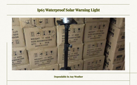Waterproof solar warning light, bracket