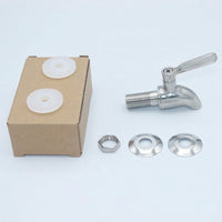 Beverage Dispenser Tap, 304 Stainless Steel Drink Dispenser Faucet with Juice Tap Lever Handle