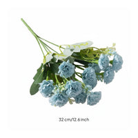 Korean Design Carnation Spray Realistic Appearance Artificial Carnation Spray