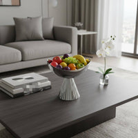 Stainless Steel Fruit Bowl Luxury Style Decorative Fruit Platter Easy to Clean Dessert Stand