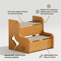 Dog Steps Stairs Bed for Small Dogs, Non-Slip Pet Bed Access, High Density Foam  #variant:2-Layer, 12CM Step Height