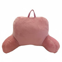 Bed Rest Pillow with Arms Ergonomic Design Sit up Pillow with Armrests Soft Material Support Backrest Cushion for Students, Floor Sitting