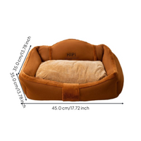 Orthopedic bed for large dogs, washable.