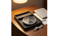 Black Base Round Plastic Watch Box Safeguarding Watch Face Storage Case Molded Interior