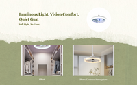 E27 flush mount ceiling fan, remote