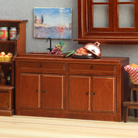 1:12娃娃屋dollhouse微缩家具迷你场景摆件木质欧式复古厨房水槽