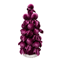 Velvet Christmas Tree Festive Textile Christmas Tree Indoor Holiday Centerpiece for Mantel