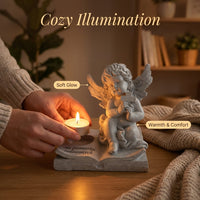 European Style Resin Angel Candle Holder