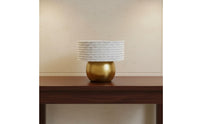 Gold Hollow Vase Glossy Finish Home Decor Easy to Clean for Hotel