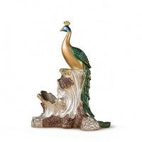 Peacock Vino Rack Ornate Peacock Vino Holder Eye-Catching for Home Bar