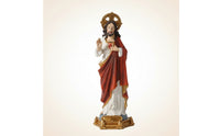Religious Figurine White Figurine with Radiant Aura Collectible for Altar