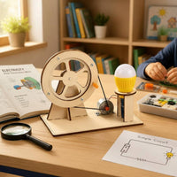Wooden Generator Kit Hands-on Learning Hand Crank Generator Educational