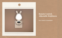 Remote Control Bedside Night Light, Dimmable, Eye-Friendly