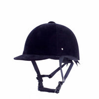 CE Certified Velvet Equestrian Helmet Sturdy Classic Riding Hat Easy to Maintain for Women, Men