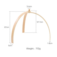 Wooden Triangular Baby Gym Frame for Newborns, Hand-Eye Coordination, Multi-Sensory