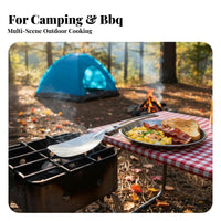 Foldable Design Folding Spatula Compact Stainless Steel Frying Spatula Lightweight for Campers, Backpackers, Picnic, Travel