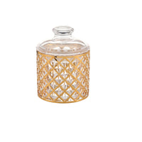 Clear Canister Space-Saving Cylindrical Storage Jar Transparent for Kitchen