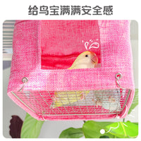 跨境新款鹦鹉窝夏季清凉鸟窝悬挂鸟巢透气底网睡觉帐篷鸟玩具批发