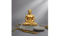 Meditative Muscle Buddha Decoration Creative Design Muscular Buddha Statue Resin Desktop Decoration Hand-Polished Feng Shui