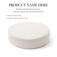 Large Floor Pillow Meditation Cushion, Round Floor Cushions Adults, Thick Floor Cushion for Floor Se - Image 5