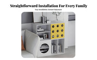 Nordic design aesthetic mist-likeShaped bookshelf Space-Saving Multi-Tier Shelving unit distinctive Design Storage Cabinet sturdyDuty for Apartment Dwellers, Book Lovers, homeowners, Bedroom, Living Room
