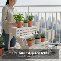 3-Tier Plant Stand Waterproof 3-Tier Ladder Shelf Multi-Purpose for Living Room