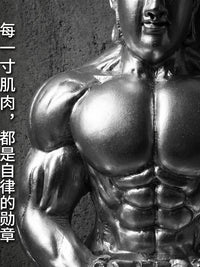 新中式禅意佛像摆件 肌肉佛祖创意家居装饰品 树脂工艺品桌面摆件