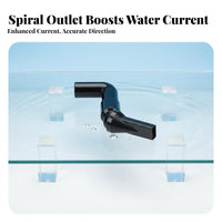Power Circular Motion Nozzle Simulates Current Automatic Rotating Water Circulator Nozzle Submersible 360-Degree Design Degree Rotating Water Outlet