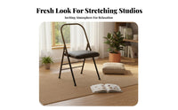 Foldable Iyengar Mind-Body Practice Chair Heavy Duty Folding Exercise Chair Stable Support Mind-Body Practice Backbend Bench Portable for Beginners, Home Practice