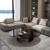 2-Tier circular table Modern design Living Room Furniture Minimalist Aesthetic Sturdy and Stable for Interior Designers