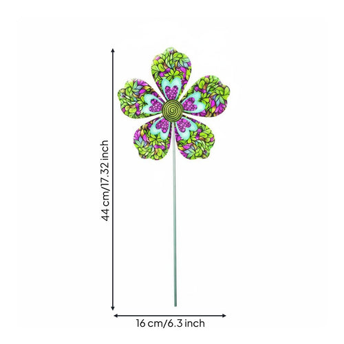 Blossom Garden Stake Easy to Install Flower Garden Ornament Hand-Painted