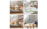 Pet Grooming Brush with Mist Spray Handheld Pet Brush with Spray Tool Compact Electronic for Dogs