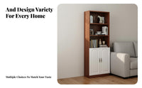 Narrow Single Unit Shelf Easy Assembly Narrow Shelving Single Unit with Doors