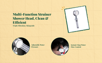 High Pressure Handheld Shower Head, Adjustable Modes