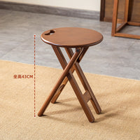 Folding Round Stool, Portable, Modern Minimalist, 32x32x43cm
