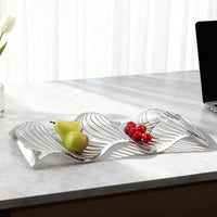 Modern Luxury Hollow Metal Fruit Tray