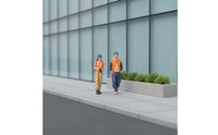 2 Pieces Miniature Figure Group Detailed Model People Realistic Details