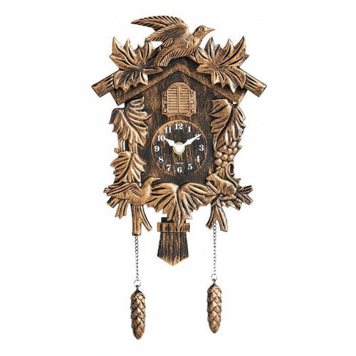 Cuckoo Clock Distressed Finish Retro Cuckoo Clock Silent Movement