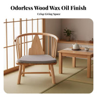 Japanese and Design Floor Armchair with Supportive Supportiverest Low Chair Space Saving Soft Pad for and Beverage Lovers