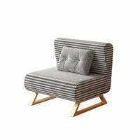 Single Fold-Retractable Lounger Foldable Multi-Position Armchair Bed Space-Saving Easy to Reshape for Office Workers, Balcony