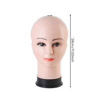 Smooth Surface Bald Female Mannequin Head Easy to Use Female Display Head Long-Lasting for Makeup Artists, Salon