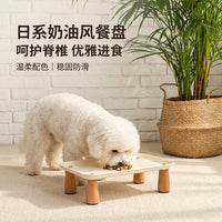 自动喂食器增高架家用宠物吃饭猫粮支架加高护颈喝水底座食盆托盘