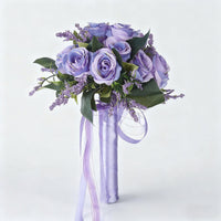 Bridal Bouquet for Wedding - Silk Rose Hand Bouquet for Engagement and Photo Shoots