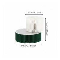 Foldable Paper Display Stand Artistic Design Accordion Paper Pedestal Space-Saving Honeycomb Display Riser for Retailers