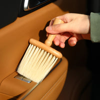 Beech Wood Handle Car Interior Cleaning Brush for Air Vents and Dust