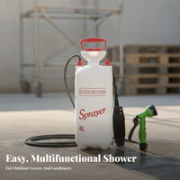 Multi-Purpose Portable Camping Shower Sturdy Handheld Pressure Water Sprayer 7 Spray Modes for Campers, Pet Owners, Outdoor, Travel, Garden