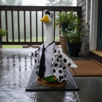 Goose Referee Costume Black-and-White Stripes Soccer Goose Outfit Easy to Put On