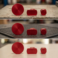 3 Pieces Anodized Damage Puller Pads Lightweight Pull Tabs Professional Glue Tabs High Quality for Mechanics